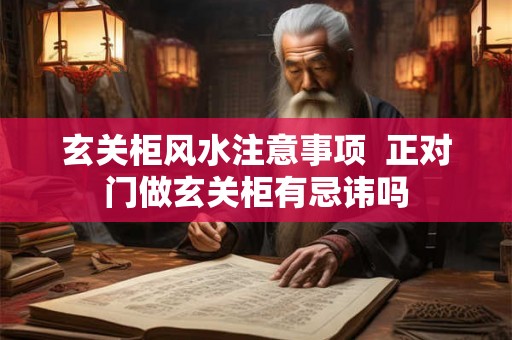 玄关柜风水注意事项  正对门做玄关柜有忌讳吗
