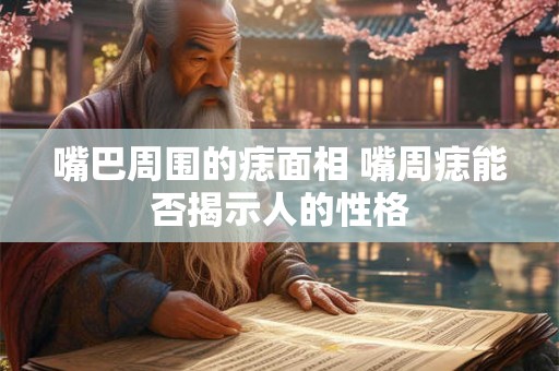 嘴巴周围的痣面相 嘴周痣能否揭示人的性格