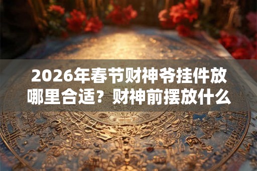 2026年春节财神爷挂件放哪里合适？财神前摆放什么更招财？