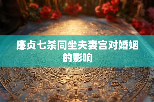 廉贞七杀同坐夫妻宫对婚姻的影响