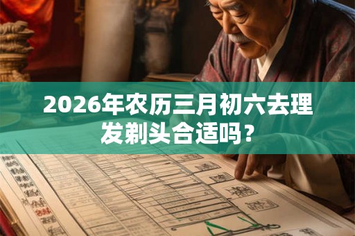 2026年农历三月初六去理发剃头合适吗？