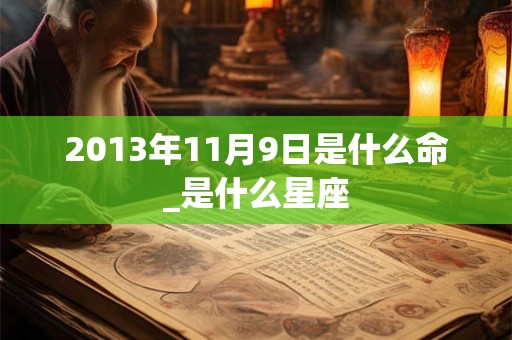 2013年11月9日是什么命_是什么星座