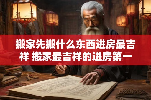 搬家先搬什么东西进房最吉祥 搬家最吉祥的进房第一件事