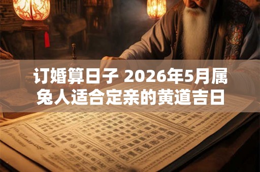 订婚算日子 2026年5月属兔人适合定亲的黄道吉日