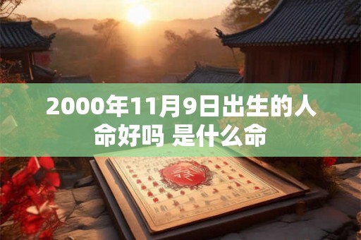 2000年11月9日出生的人命好吗 是什么命 2000年11月9日出生的人命好吗 是什么命