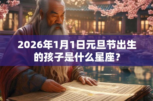 2026年1月1日元旦节出生的孩子是什么星座？