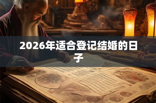2026年适合登记结婚的日子