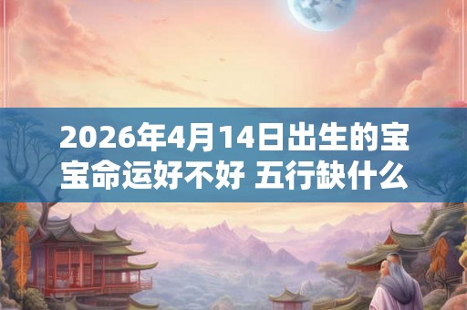 2026年4月14日出生的宝宝命运好不好 五行缺什么