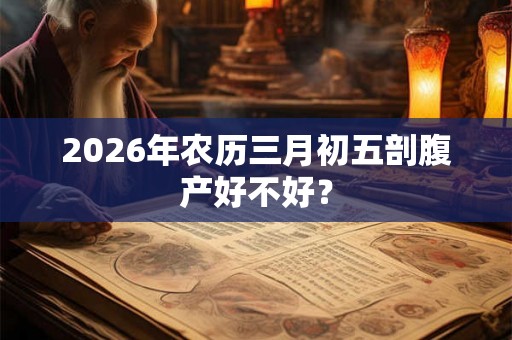 2026年农历三月初五剖腹产好不好？