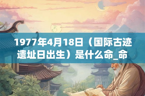 1977年4月18日(国际古迹遗址日出生)是什么命_命运如何 1977年4月18日(国际古迹遗址日出生)是什么命_命运如何