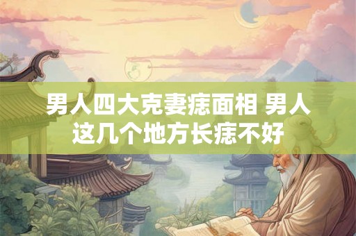 男人四大克妻痣面相 男人这几个地方长痣不好