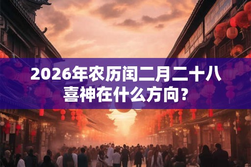 2026年农历闰二月二十八喜神在什么方向? 2026年农历闰二月二十八喜神在什么方向?