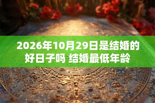 2026年10月29日是结婚的好日子吗 结婚最低年龄 2026年10月29日是结婚的好日子吗 结婚最低年龄