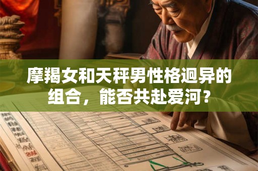 摩羯女和天秤男性格迥异的组合，能否共赴爱河？