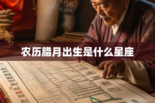 农历腊月出生是什么星座