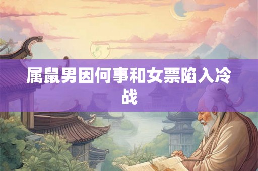 属鼠男因何事和女票陷入冷战