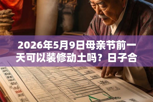 2026年5月9日母亲节前一天可以装修动土吗?日子合适吗? 2026年5月9日母亲节前一天可以装修动土吗?日子合适吗?