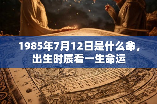1985年7月12日是什么命,出生时辰看一生命运 1985年7月12日是什么命,出生时辰看一生命运