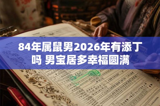 84年属鼠男2026年有添丁吗 男宝居多幸福圆满