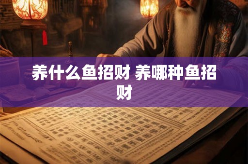 养什么鱼招财 养哪种鱼招财