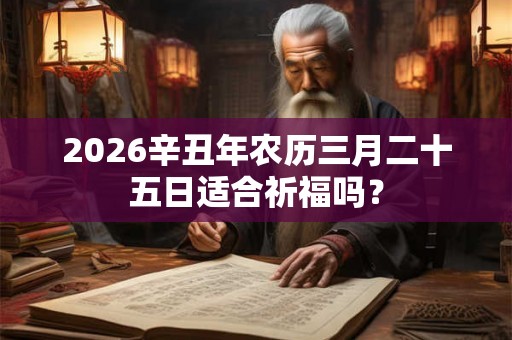 2026辛丑年农历三月二十五日适合祈福吗？
