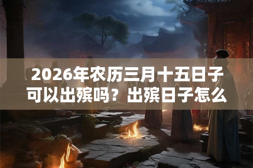 2026年农历三月十五日子可以出殡吗?出殡日子怎么选? 2026年农历三月十五日子可以出殡吗?出殡日子怎么选?