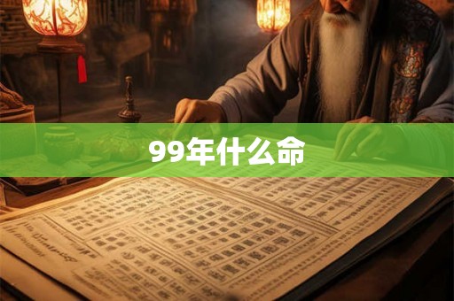 99年什么命