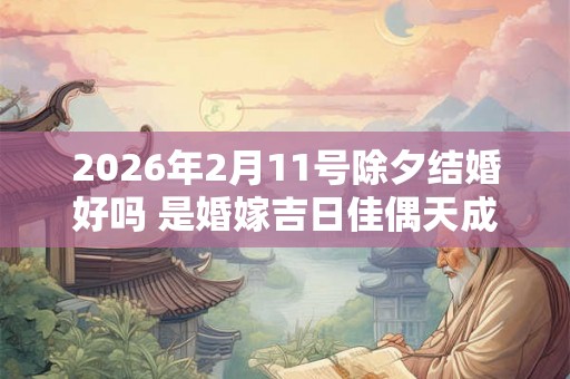 2026年2月11号除夕结婚好吗 是婚嫁吉日佳偶天成