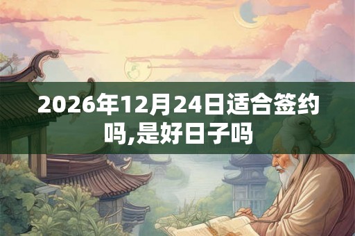 2026年12月24日适合签约吗,是好日子吗
