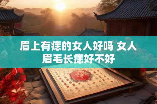 眉上有痣的女人好吗 女人眉毛长痣好不好