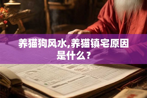 养猫狗风水,养猫镇宅原因是什么？