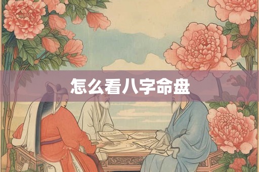 怎么看八字命盘