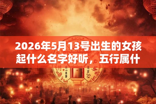 2026年5月13号出生的女孩起什么名字好听，五行属什么