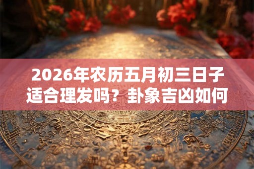 2026年农历五月初三日子适合理发吗?卦象吉凶如何? 2026年农历五月初三日子适合理发吗?卦象吉凶如何?