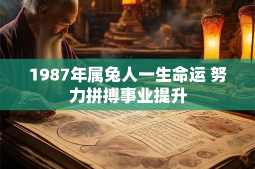 1987年属兔人一生命运 努力拼搏事业提升 1987年属兔人一生命运 努力拼搏事业提升