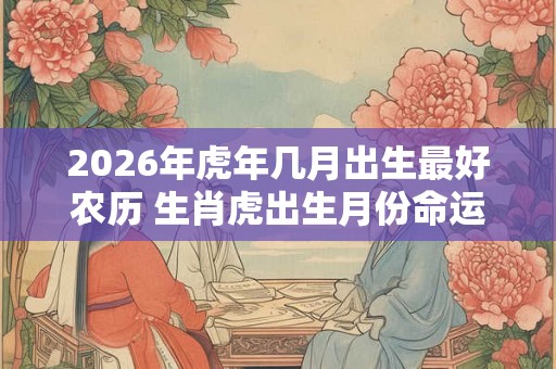 2026年虎年几月出生最好农历 生肖虎出生月份命运