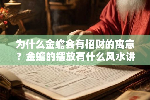 为什么金蟾会有招财的寓意？金蟾的摆放有什么风水讲究？