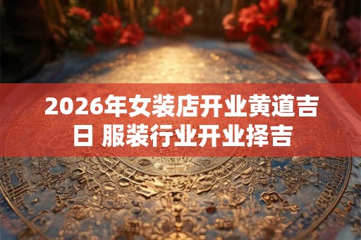 2026年女装店开业黄道吉日 服装行业开业择吉 2026年女装店开业黄道吉日 服装行业开业择吉