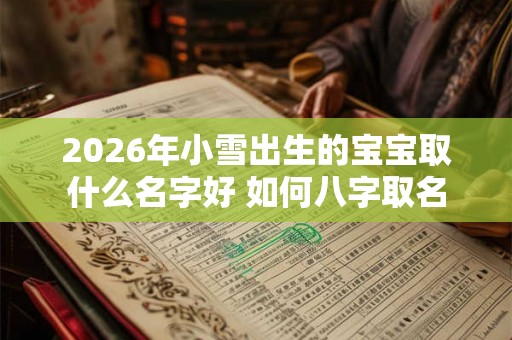 2026年小雪出生的宝宝取什么名字好 如何八字取名