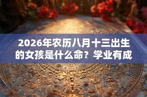2026年农历八月十三出生的女孩是什么命？学业有成吗？