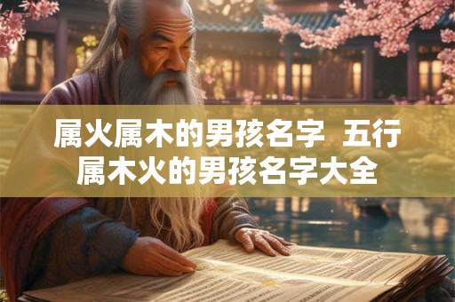 属火属木的男孩名字  五行属木火的男孩名字大全