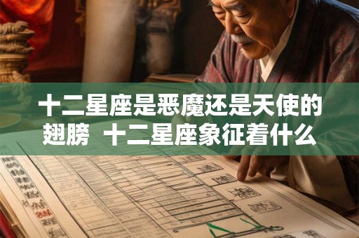 十二星座是恶魔还是天使的翅膀  十二星座象征着什么