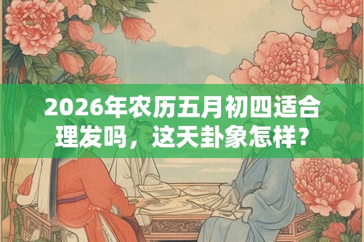 2026年农历五月初四适合理发吗，这天卦象怎样？