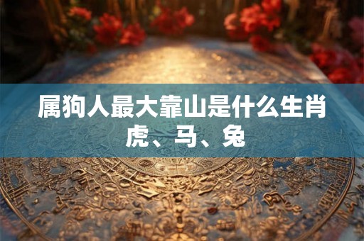 属狗人最大靠山是什么生肖 虎、马、兔
