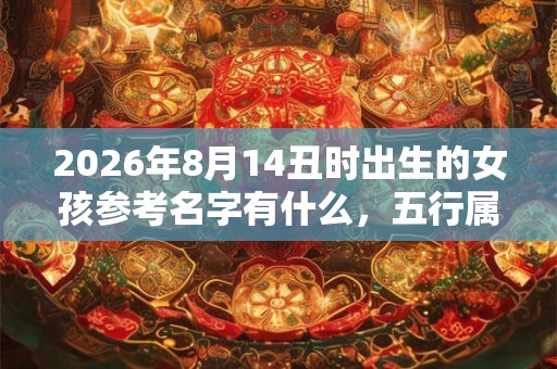 2026年8月14丑时出生的女孩参考名字有什么，五行属什么