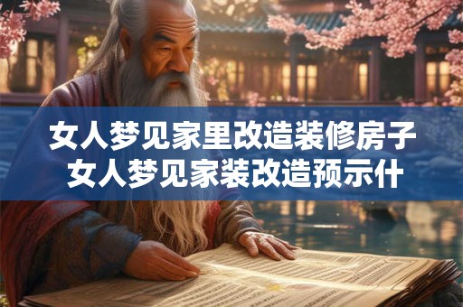 女人梦见家里改造装修房子 女人梦见家装改造预示什么