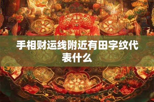 手相财运线附近有田字纹代表什么