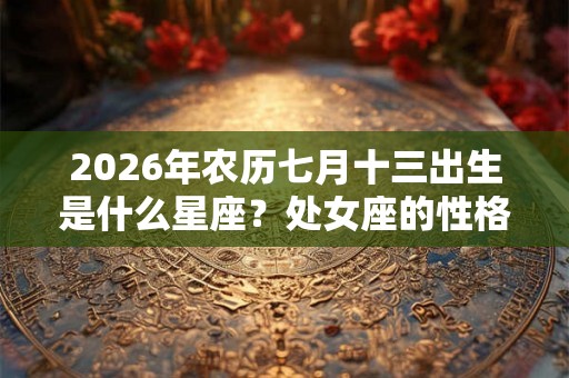 2026年农历七月十三出生是什么星座？处女座的性格怎么样呢？