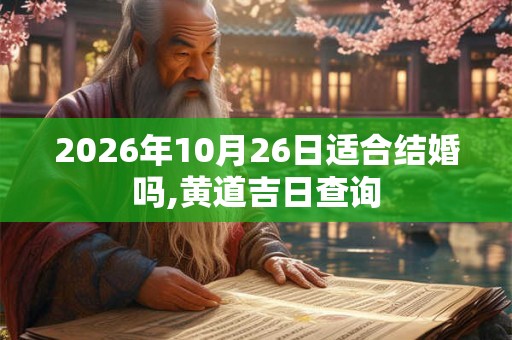 2026年10月26日适合结婚吗,黄道吉日查询
