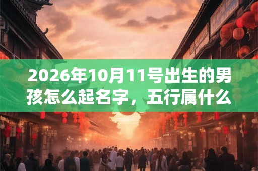 2026年10月11号出生的男孩怎么起名字,五行属什么 2026年10月11号出生的男孩怎么起名字,五行属什么